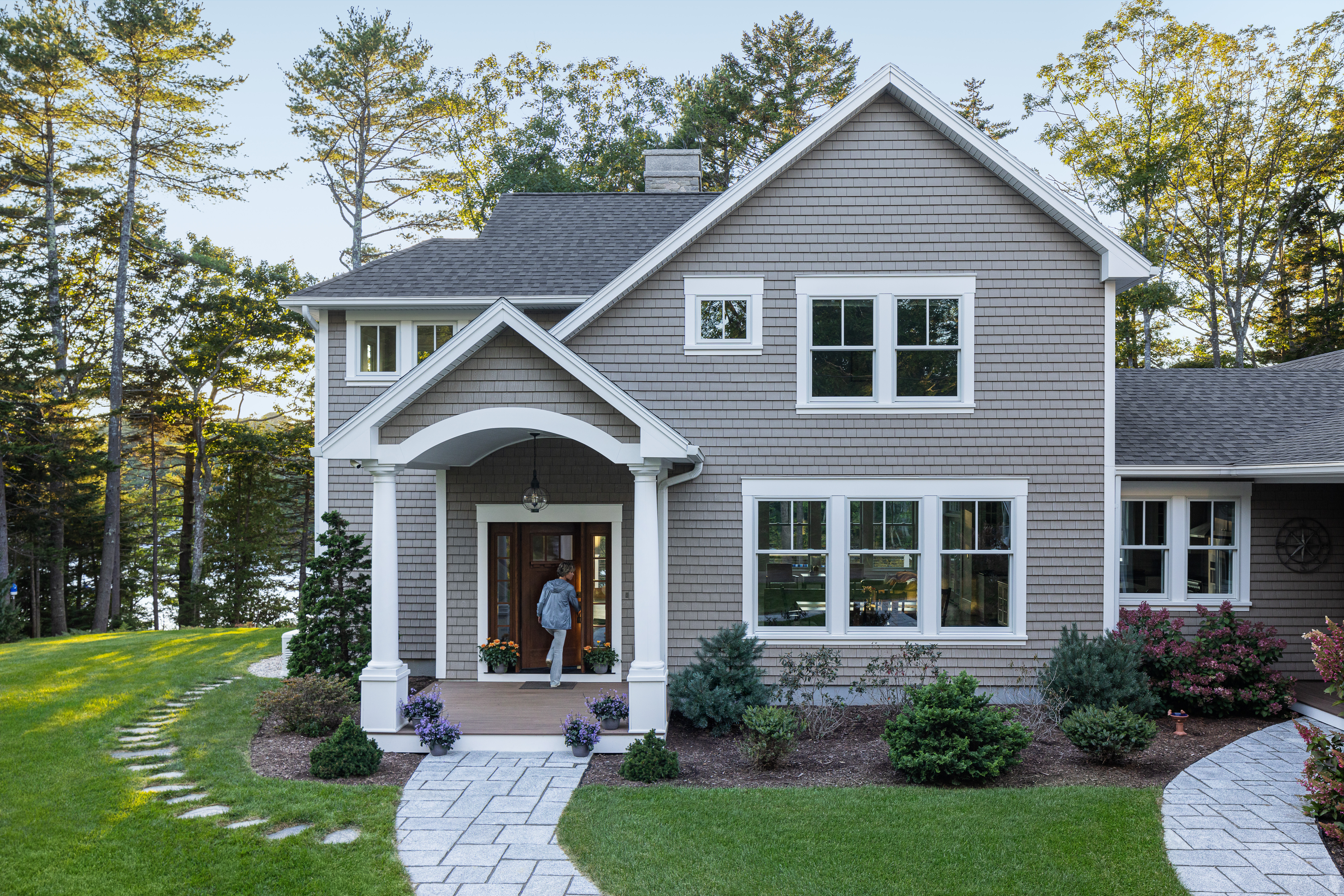Beautiful home exterior with windows